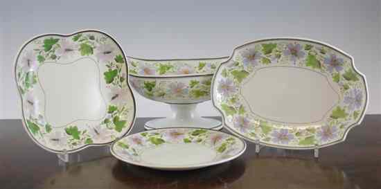 Appraisal: A Wedgwood Queensware twenty two piece dessert service c each