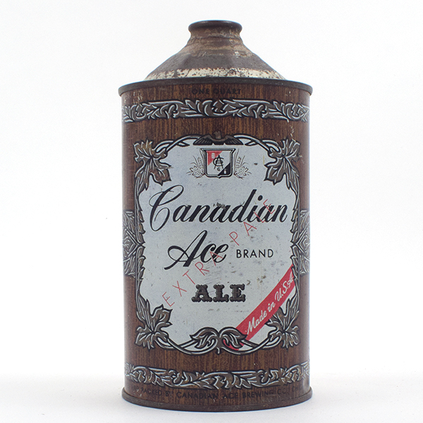 Appraisal: Canadian Ace Ale Quart Cone Top - Reference USBC -