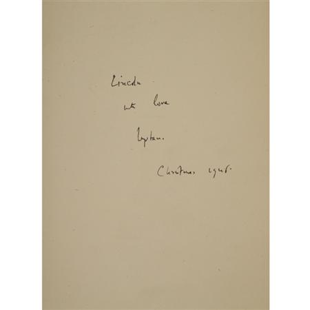 Appraisal: AUDEN W H Group of inscribed books Estimate -