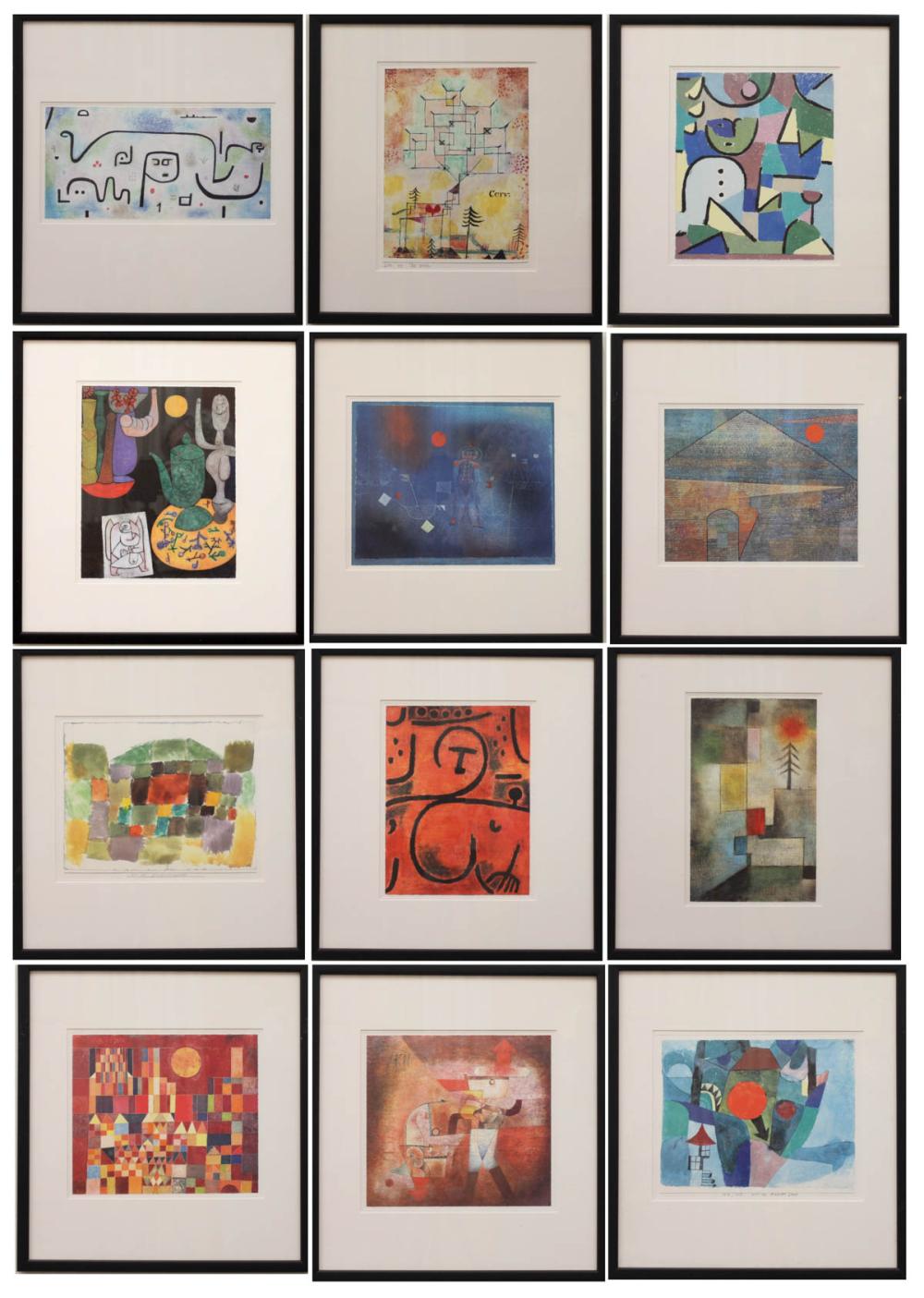 Appraisal: AFTER PAUL KLEE Switzerland Germany - thirteen reproduction prints Images