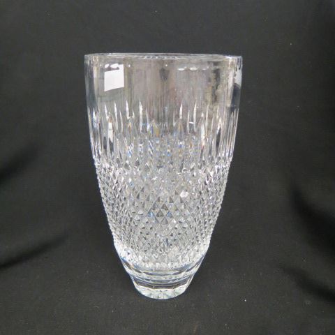 Appraisal: Fine Cut Crystal Vase diamond marquise design excellent