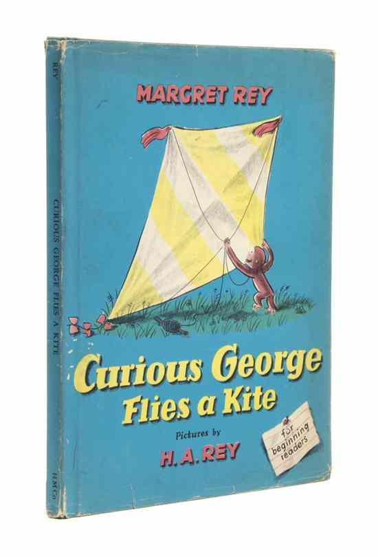 Appraisal: CHILDREN'S REY MARGARET Curious George Flies a Kite Boston Houghton