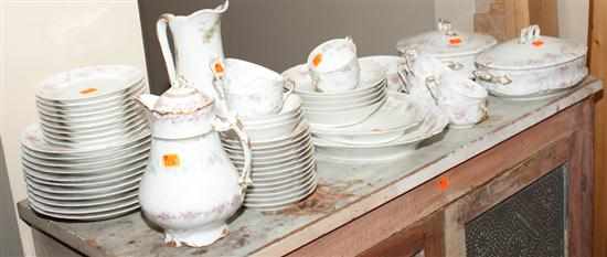 Appraisal: Limoges floral decorated porcelain partial dinner service approximately pieces Estimate