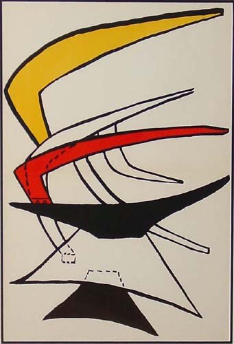 Appraisal: Derriere le Miroir DLM lithograph on canvas on Paper Calder