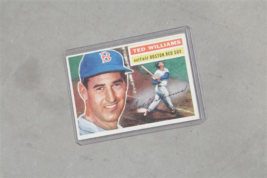 Appraisal: TED WILLIAMS BASEBALL CARD Topps In a plastic case In