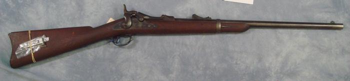 Appraisal: Springfield trapdoor breech-ldg carbine cal bbl dated on breech-block lock