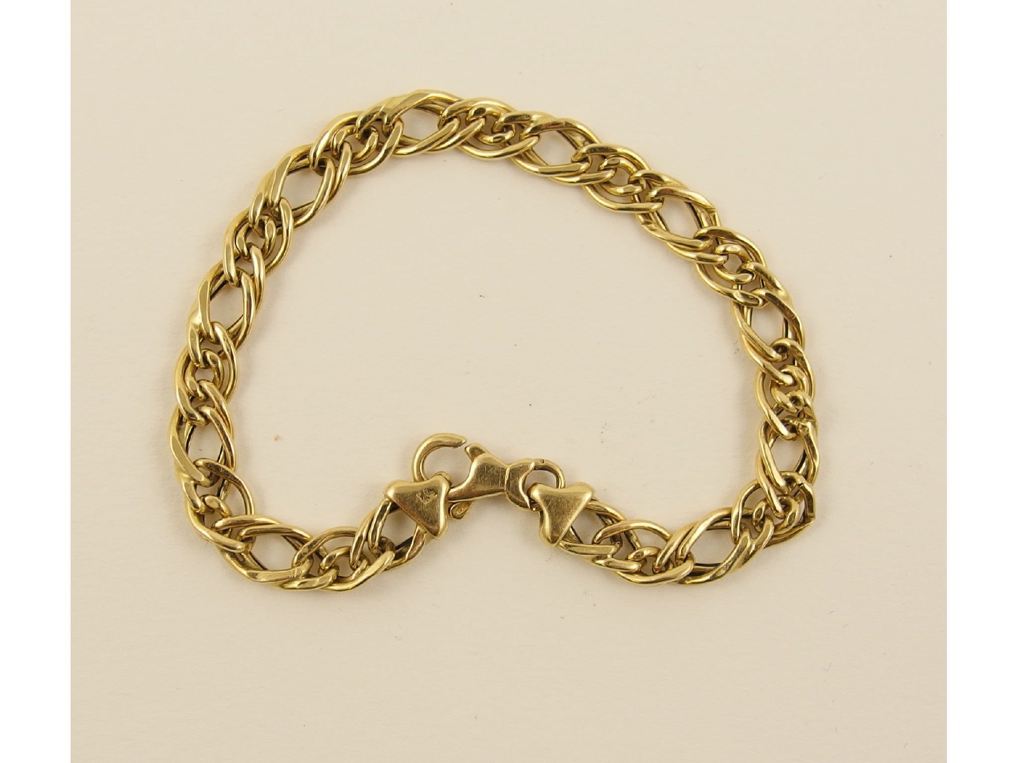 Appraisal: An ct decorative chain bracelet Approx weight gms