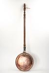 Appraisal: BED WARMER - th c copper bed warmer or chestnut