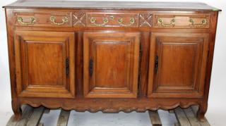 Appraisal: French Provincial enfilade in walnut French Provincail early th century