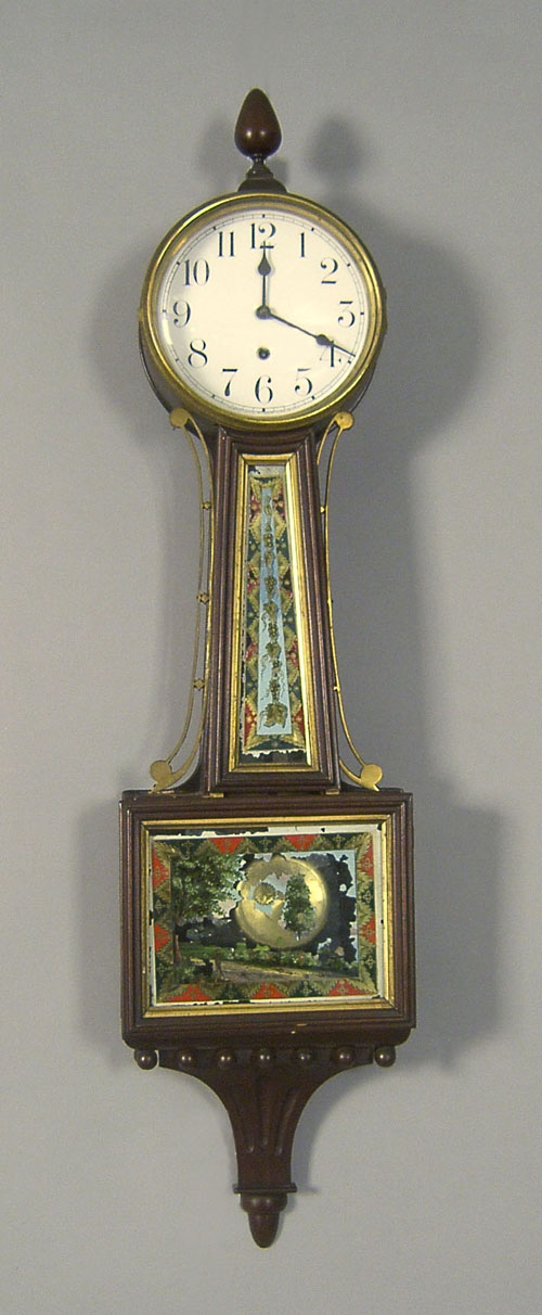 Appraisal: Waterbury banjo clock h