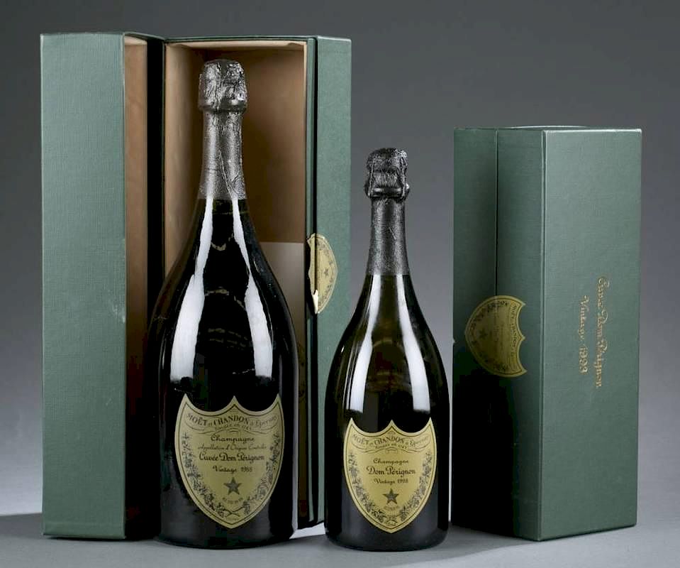 Appraisal: Dom Perignon Champagne bottles A group of Dom Perignon Champagne