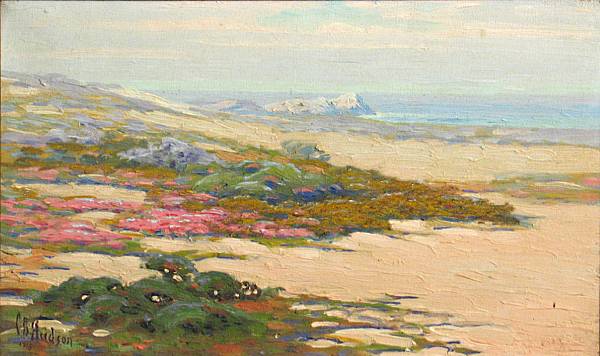 Appraisal: Charles Bradford Hudson American - Flowers on the shore signed