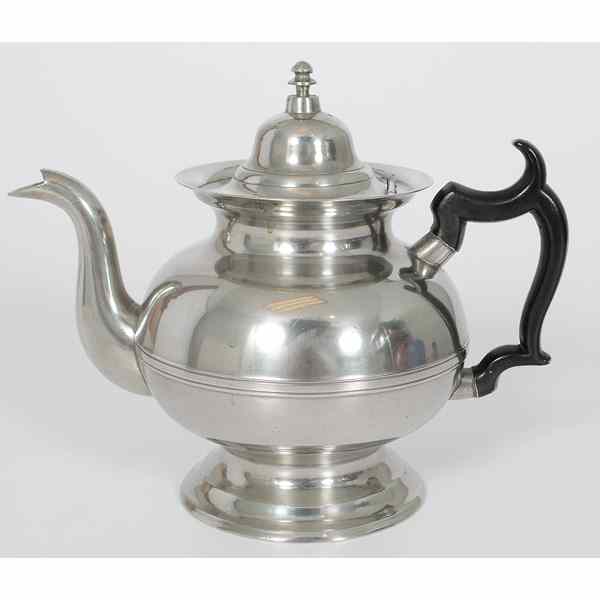 Appraisal: Griswold Pewter Teapot American th century A pewter teapot with