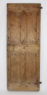 Appraisal: French early th century wooden door with iron studs h