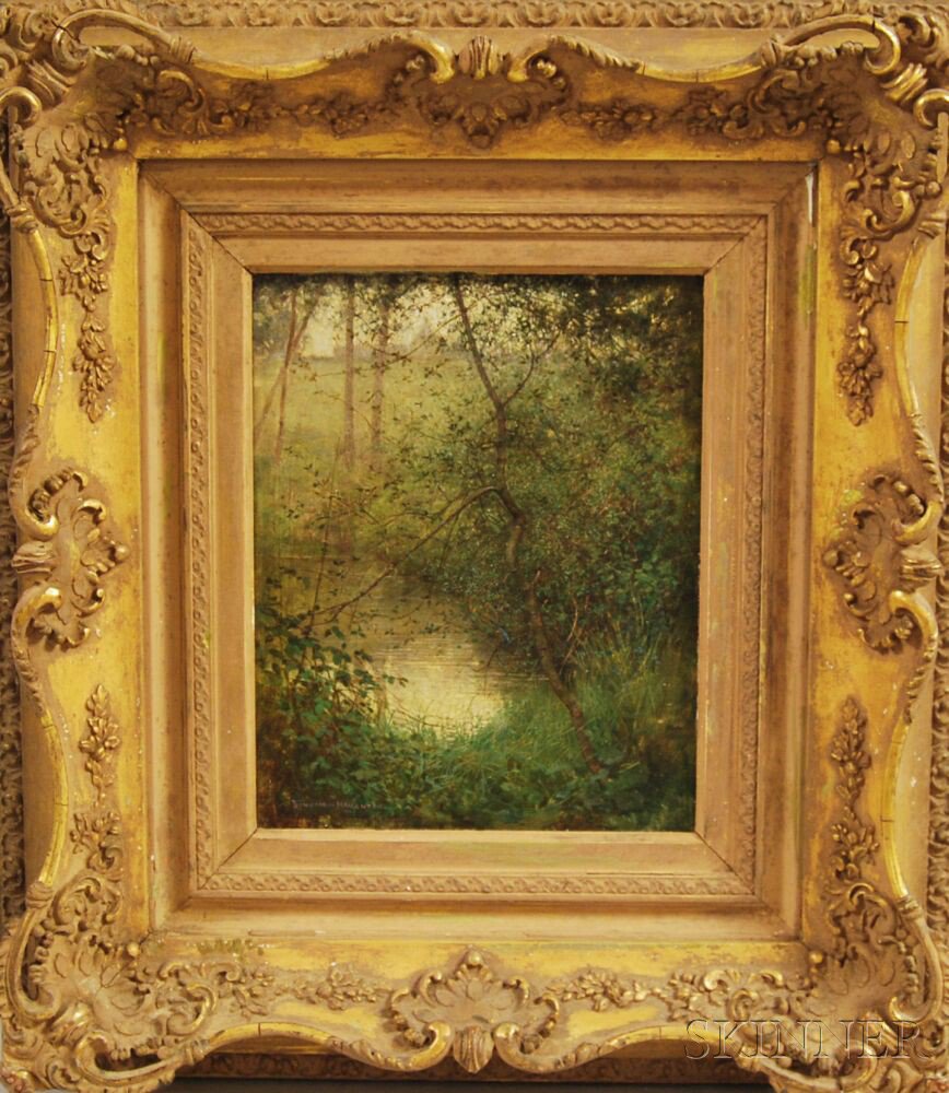 Appraisal: Benjamin Haughton British - Willows Signed and dated BENJAMIN HAUGHTON-