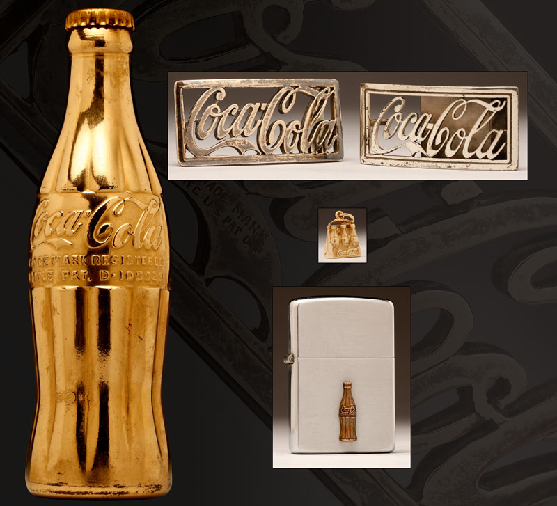 Appraisal: A five-piece collection of Coca Cola memorabilia A five-piece collection