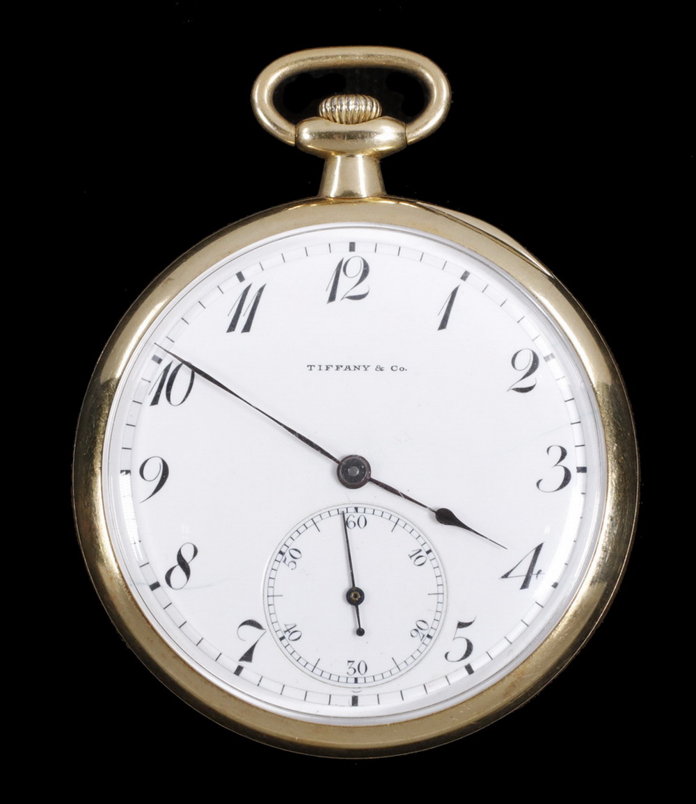 Appraisal: TIFFANY CO K GOLD POCKET WATCH Tiffany and Co K