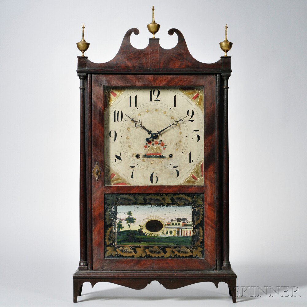 Appraisal: Seth Thomas Pillar and Scroll Shelf Clock Plymouth Connecticut c