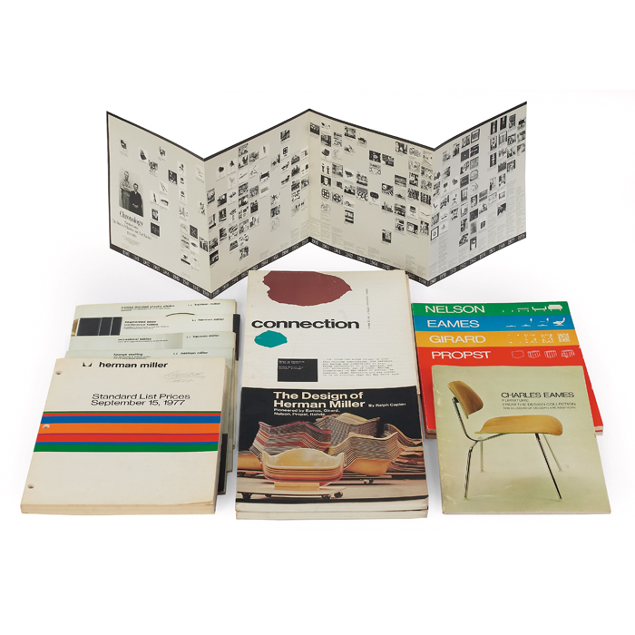 Appraisal: Herman Miller reference materials pieces including The Design of Herman