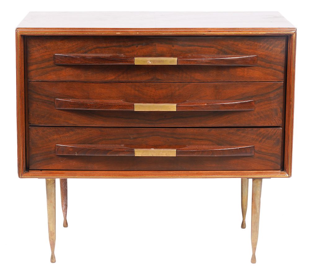 Appraisal: Italian Drawer Dresser Style of Gio Ponti drawer wood dresser