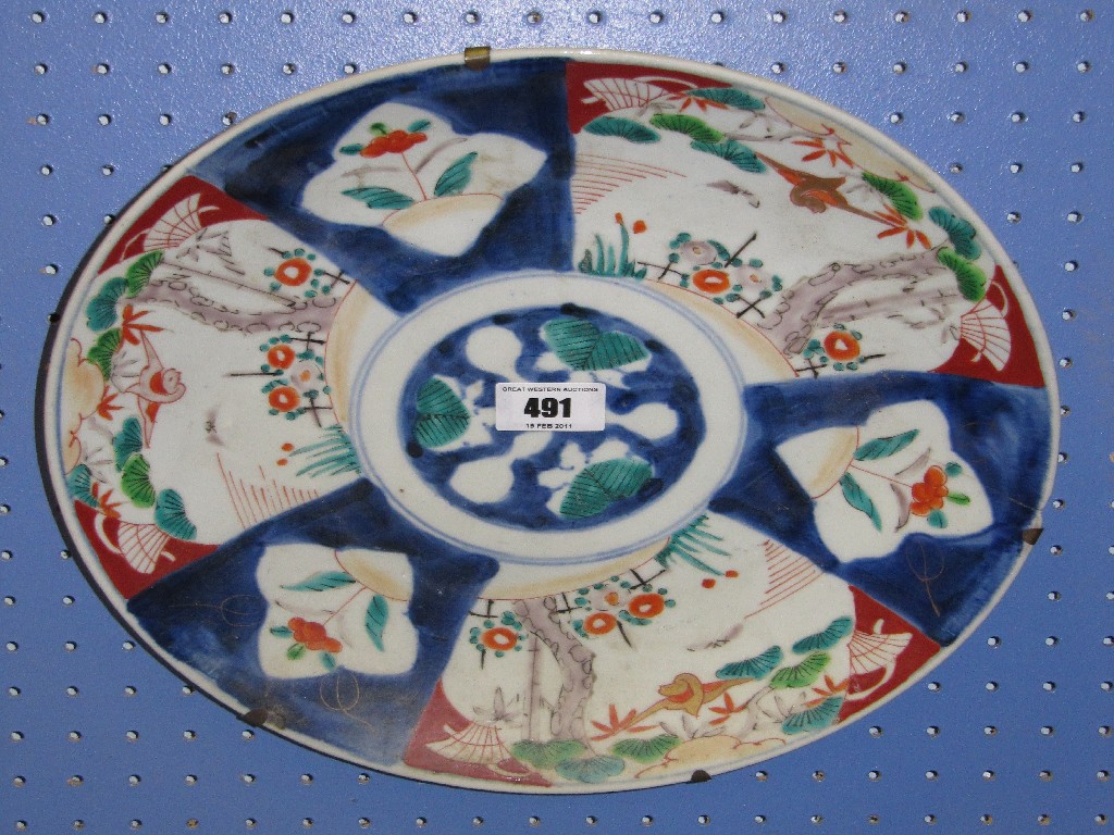 Appraisal: Oriental charger in the Imari palette