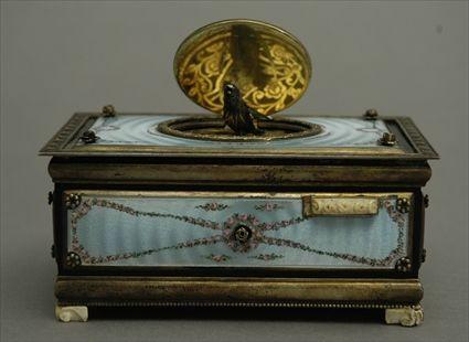 Appraisal: Swiss Enamel Music Box x x in