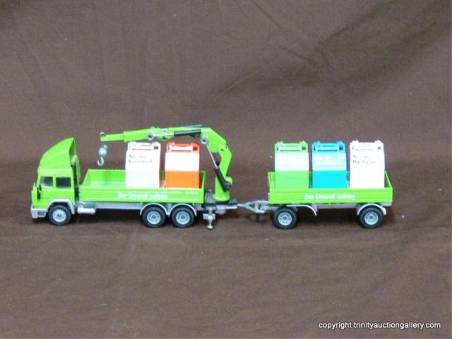 Appraisal: W Germany LKW Die Cast Crate Hauler Truck - Toy