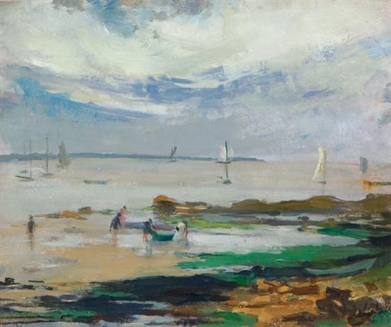 Appraisal: WALTER MARTHA American - ''Low Tide Gloucester'' oil on panel