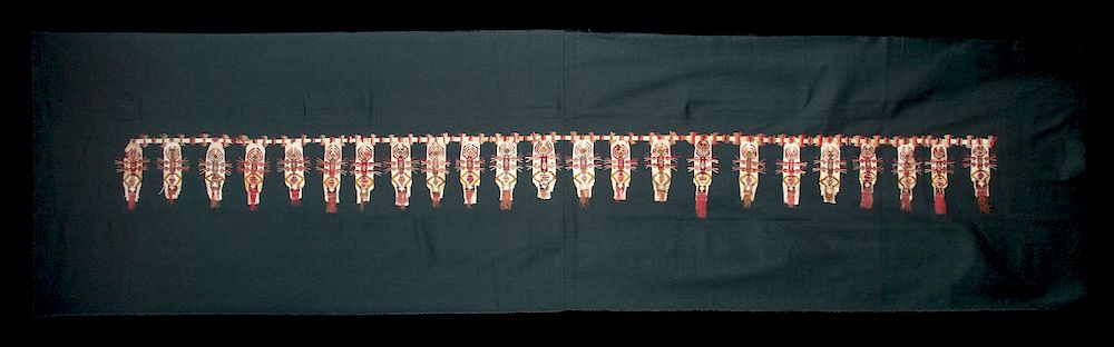 Appraisal: Pre-Columbian Sican Chimu Textile w Spider Oracles Pre-Columbian North Coast