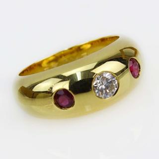 Appraisal: Cartier Gypsy Karat Yellow Gold Dome Band Ring with Approx