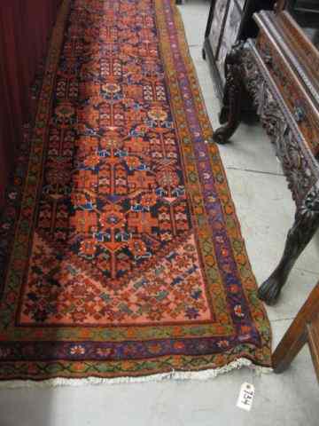 Appraisal: Malayer Persian Handmade Runner elaborate overall stylized floral primarily reds