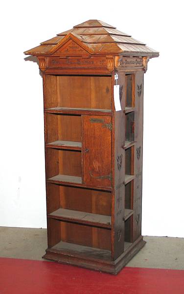 Appraisal: An Arts amp Crafts oak revolving bookcase The Tabard Inn