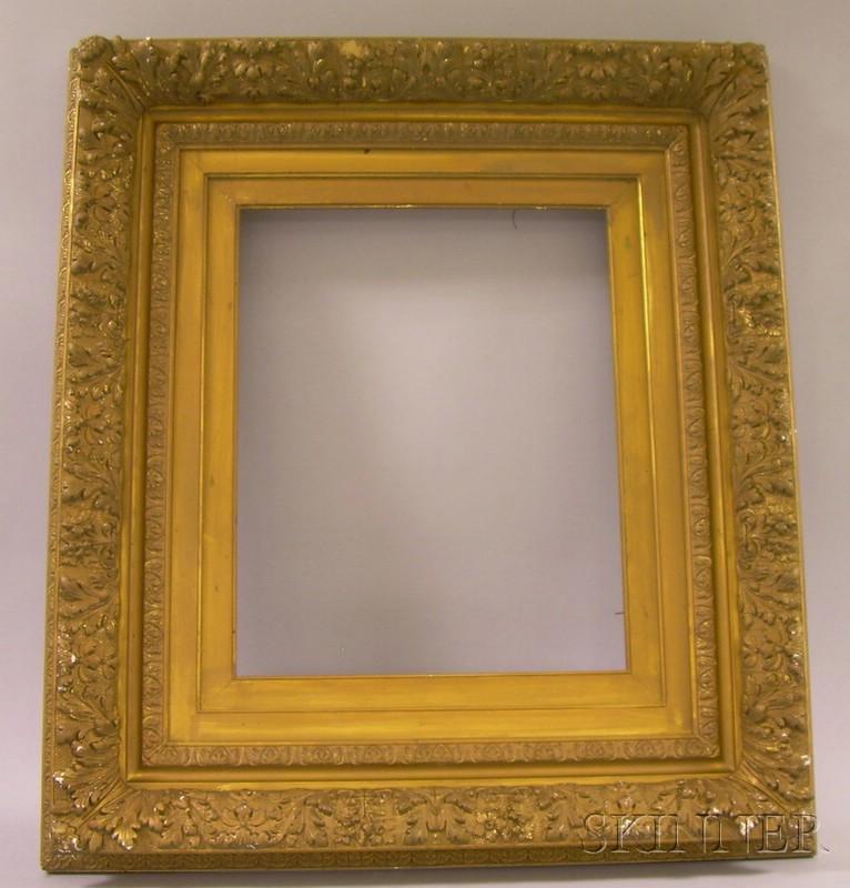 Appraisal: th th Century American Barbizon-style Picture Frame x frame rabbet