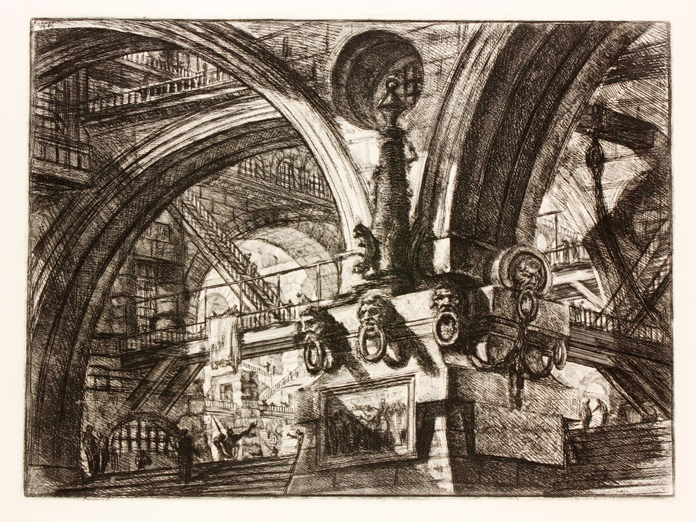 Appraisal: - Piranesi Prison Carceri Series The Pier with a Lamp