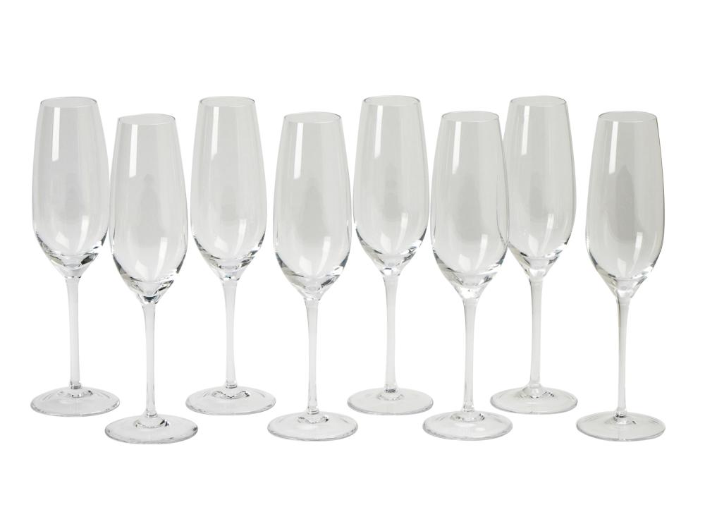 Appraisal: SET OF EIGHT TIFFANY CO CHAMPAGNE FLUTESeach signed Provenance The