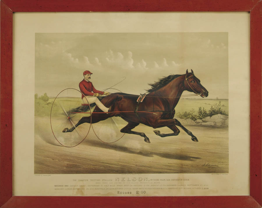 Appraisal: CURRIER IVES American Publisher th Century CHAMPION TROTTING STALLION NELSON