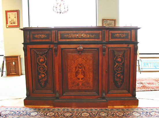 Appraisal: A th C Herter Bros-style Renaissance Revival Cabinet walnut with