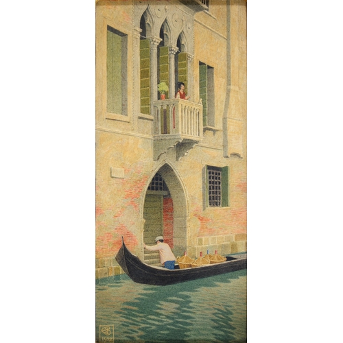 Appraisal: Joseph Edward Southall RWS - - Gothic Palace Venice signed