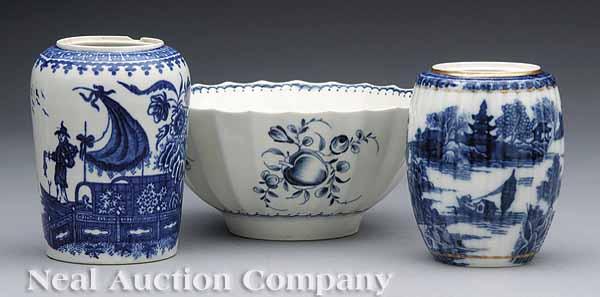 Appraisal: A Group of Georgian Blue and White Porcelain including a