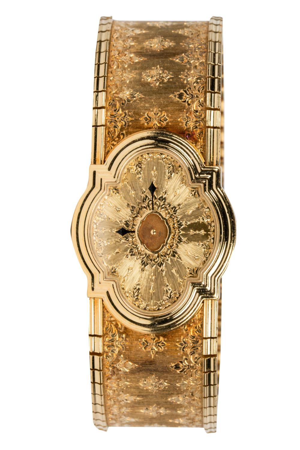 Appraisal: BUCCELLATI KARAT YELLOW GOLD 'ARISCHRON' WRISTWATCHstamped ' Gianmarie Buccellati Arischron