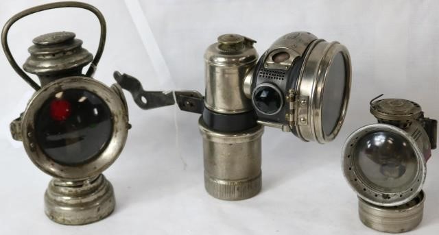 Appraisal: LOT OF THREE LANTERNS TO INCLUDE OLD SOL BYHAWTHORNE CARBINE