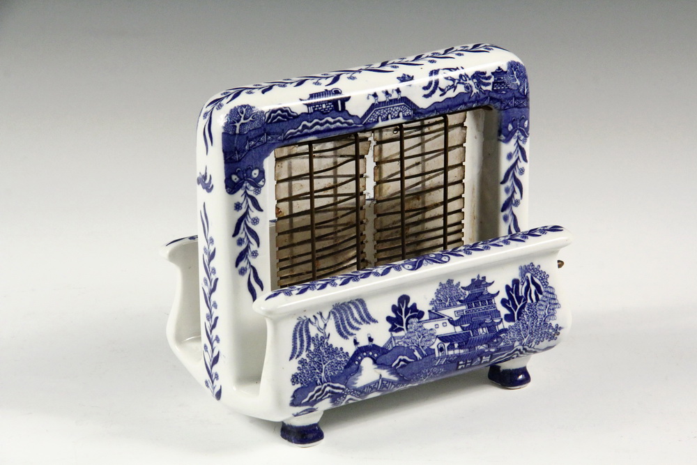 Appraisal: RARE ELECTRIC TOASTER - Blue Willow Porcelain Toaster 'Toastrite' by