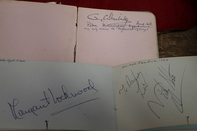 Appraisal: TWO AUTOGRAPH ALBUMS one beginning in the 's the other