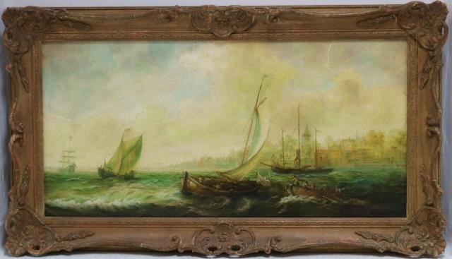 Appraisal: A C STANNUS - SCOTTISH OIL PAINTING ONCANVAS DEPICTING AN