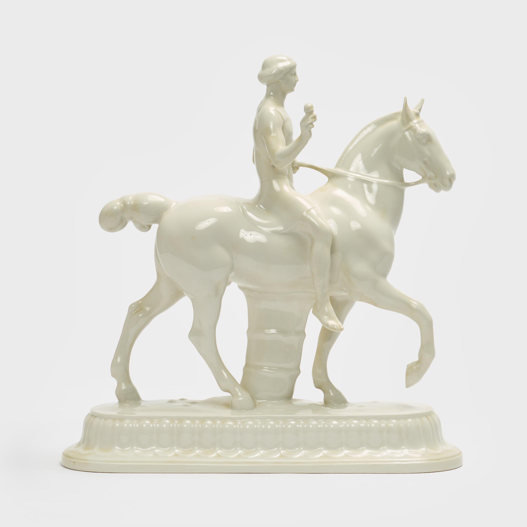 Appraisal: ADOLF AMBERG FOR KPM ROYAL WEDDING CENTERPIECE FIGURE Adolf Amberg