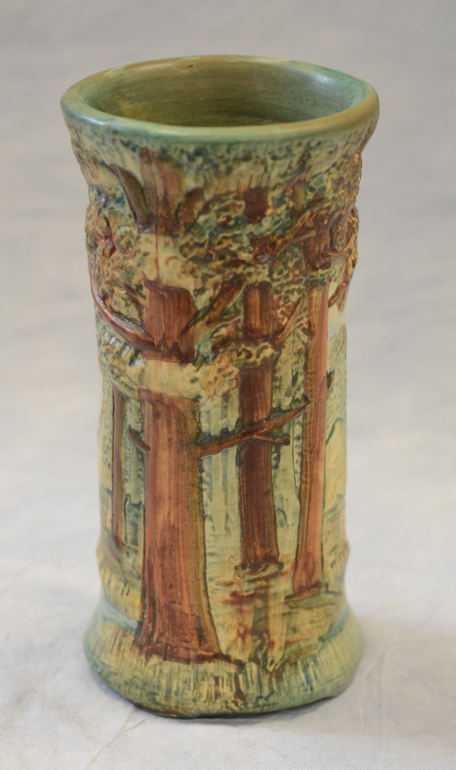 Appraisal: Weller Pottery Forest vase h