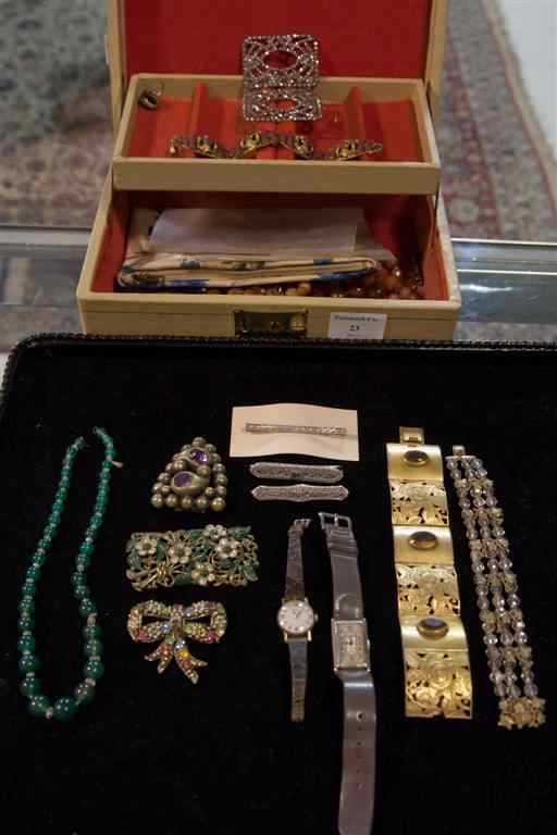 Appraisal: COLLECTION OF LADY'S JEWELRY including a lady's Girard Perrageaux k