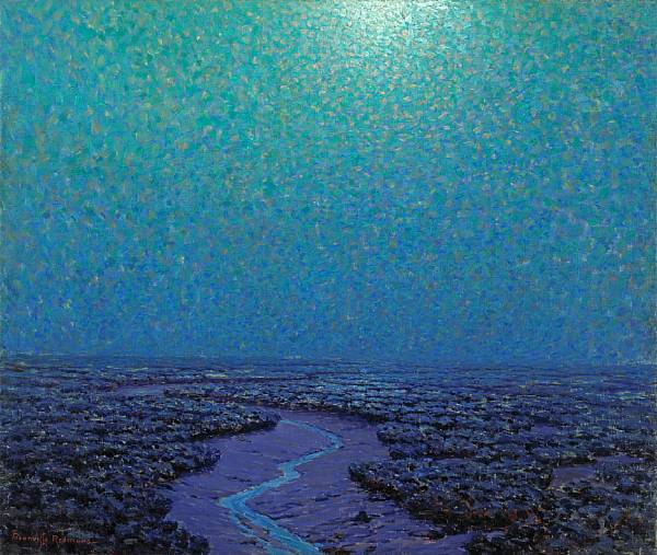 Appraisal: Granville Redmond - Moonlight on the Marsh signed 'Granville Redmond'