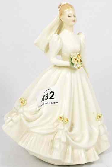 Appraisal: Royal Doulton Bride Ivory HN seconds