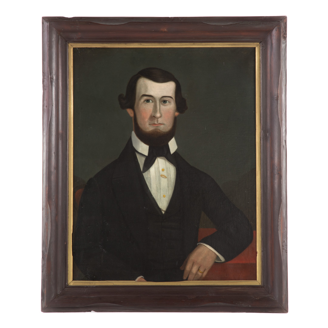 Appraisal: American School th c Portrait of a Gentleman First quarter